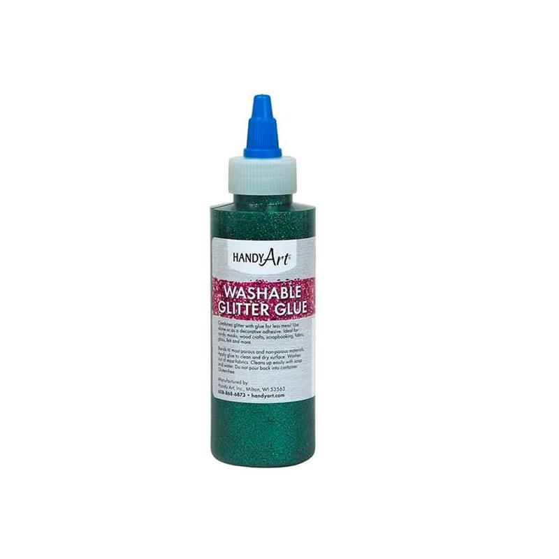 Image - 144-045 GLITTER GLUE GREEN 4OZ