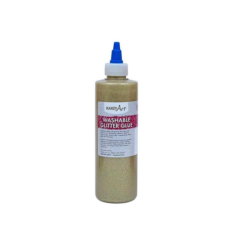 Image - 144-162 GLITTER GLUE GOLD 4OZ
