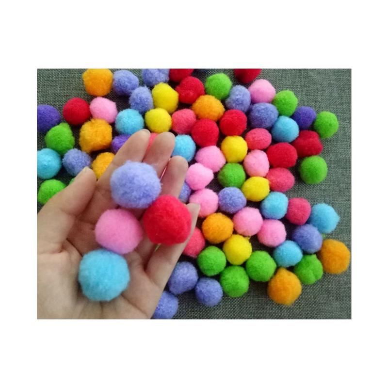 Image - 24MM 1IN POM POMS ASS.COL.REGULAR @100
