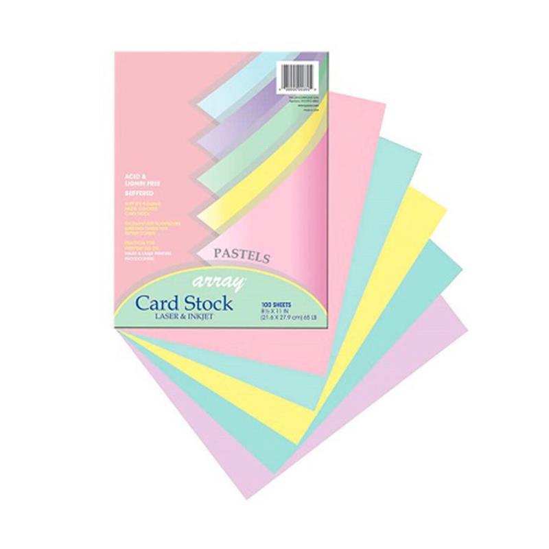 Image - CARD STOCK 65 100/PK ASS @100