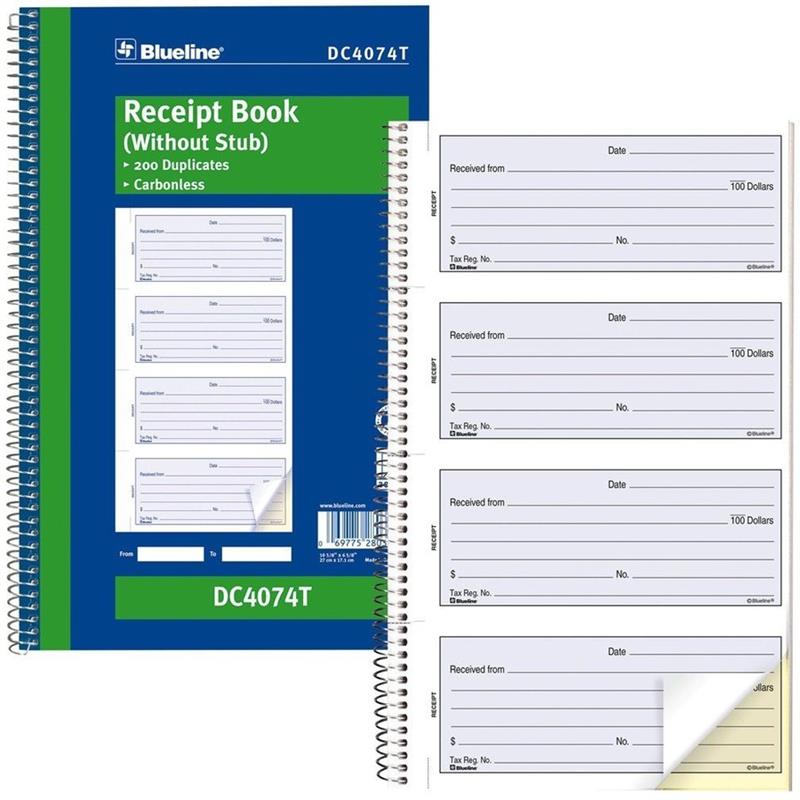 Image Receipt Booklet