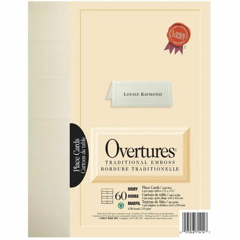 Image Cartons de table Traditionnelle Overtures®
