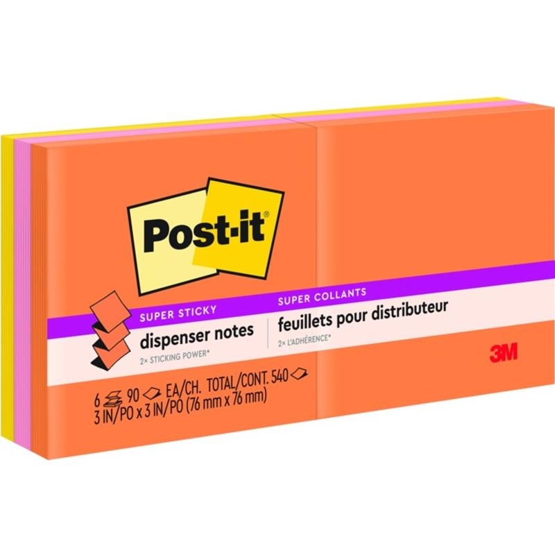 Image Feuillets Post-it® super collants - collection coup de pouce