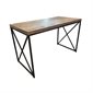 BUREAU 48'' BOIS BRUN / METAL NOIR