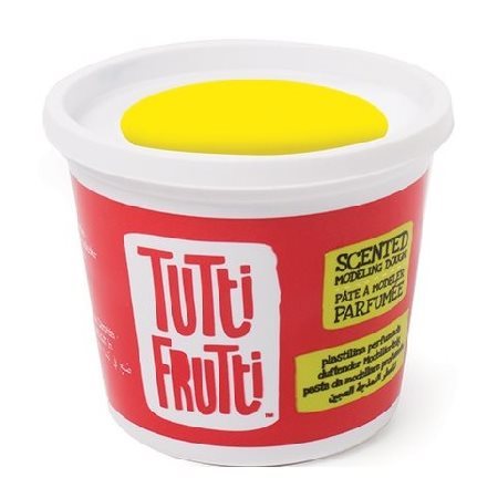 Pâte à modeler Tutti Frutti inodore JAUNE 250g