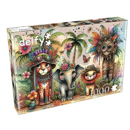 Casse-tête Style tropique, 1000 pcs - Delfy puzzle