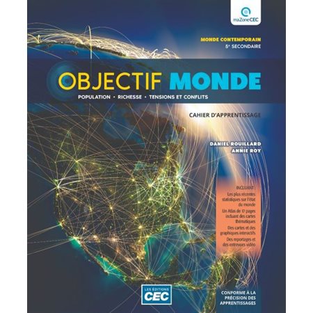 OBJECTIF MONDE, SEC. 5, 3 THEMES  CAH. + NUM.